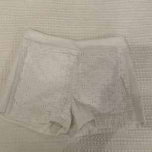 j. Crew white shorts